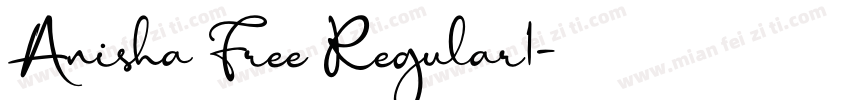 Anisha Free Regular1字体转换